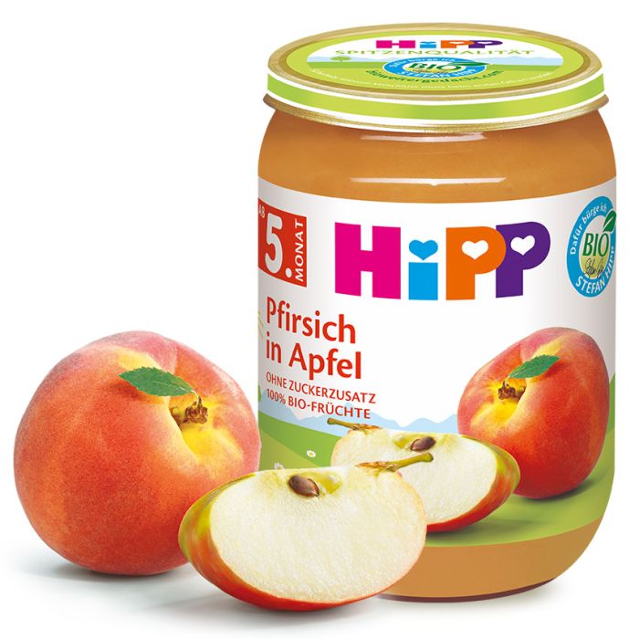 Hipp Früchte Pfirsich in Apfel 190g PZN 00262214 18,95 EUR/1000 g 