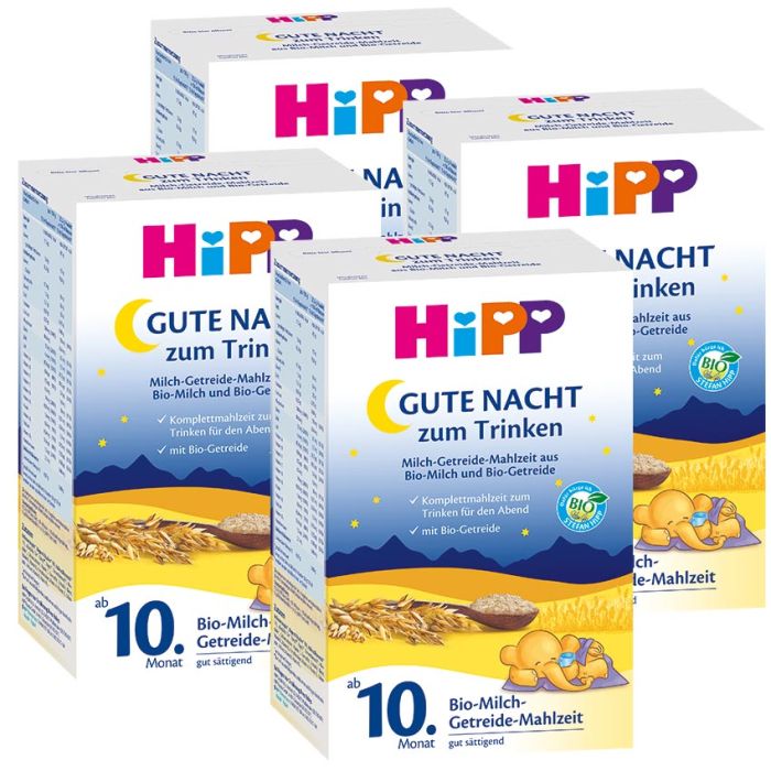 4er Vorteilspack: HiPP Gute Nacht Bio-Milch-Getreide-Mahlzeit (4x500g)